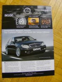 Carlsson Mercedes Benz News 3/2003 Prospekt NEU CM50K W221