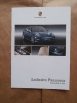 Porsche Panamera Exclusive (970) Januar 2009 Prospekt NEU