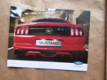 Ford Mustang +EcoBoost Motor Dezember 2014 Prospekt NEU