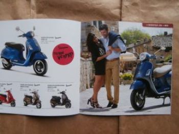 Aprilia Vespa Scooter 125 Moto Guzzi Prospekt Dänemark 2015