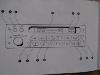 Opel Radio Car 300 Anleitung März 1996