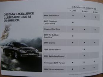 BMW Execellence Club Sonderflyer April 2015 NEU