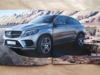 Mercedes Benz GLE Coupé Flyer Prospekt NEU