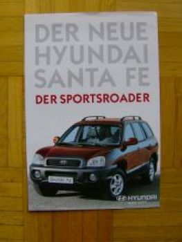 Hyundai Santa Fe Der Sportsroader Prospekt Rarität