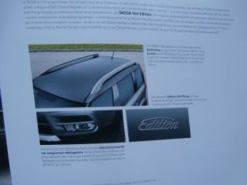 Skoda Yeti Edition Typ 5L Prospekt Mai 2015 NEU