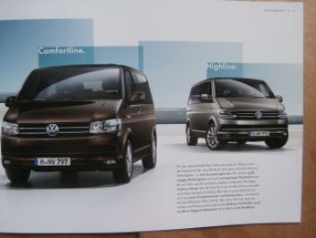 VW T6 Multivan Prospekt April 2015 neues Modell