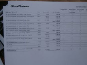 Maserati GranTurismo +Sport +MC Stradale Preisliste 7/2014 NEU