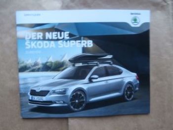 Skoda Superb Typ 3V Zubehör Prospekt Juni 2015 NEU