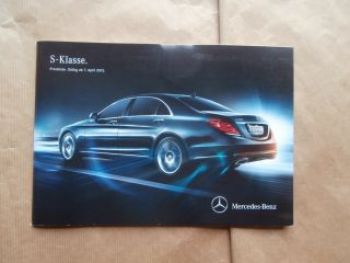 S400h S500 AMG S63 S500e S600 S65 AMG Maybach 4/2015