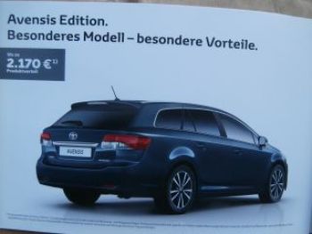Toyota Avensis Edition T27 Prospekt Januar 2015 NEU
