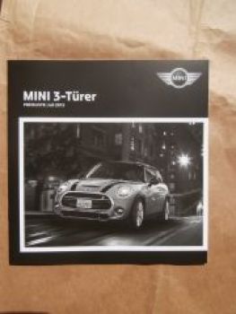 Mini 3-türer One First +Cooper +S +D +SD +JCW Juli 2015 F56