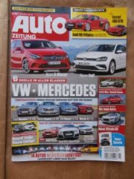 Auto Zeitung 14/2015 Audi R8 V10plus,Ferrari 488GTB,S-Max vs. Es
