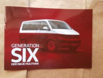 VW T6 Multivan Generation Six Prospekt Juni 2015 NEU