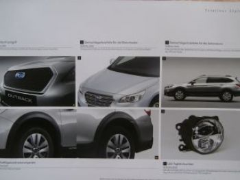 Subaru Outback Zubehör Prospekt März 2015 NEU