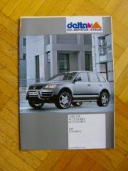 delta Zubehör Prospekt VW Touareg 1/2003 NEU