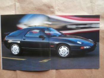 Porsche 928 S4 Prospekt Juli 1986 Brochure Katalog Catalogue