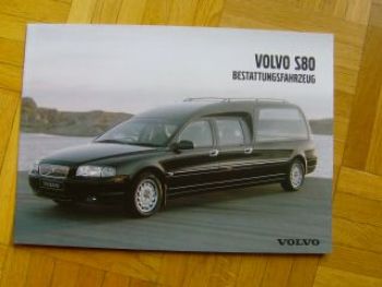 Nilsson Volvo S80 Bestattungsfahrzeug Prospekt NEU