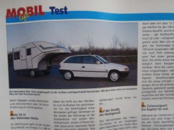 Mobil life 3/1993 Heku Car-Camp Opel Astra GT 18i,Arca 508