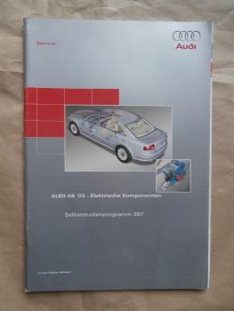 Audi A8 Typ D3 4E Elektrische Komponenten SSP Nr.287 September 2002