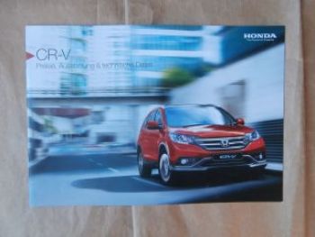 Honda CR-V Preisliste September 2014 NEU