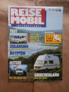 Reise Mobil 4/1990 Pilote R 780S,Concorde 620XS,Knaus 625TK