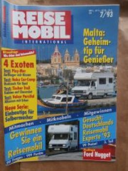 Reise Mobil 7/1993 Ford Nugget,RMB 800,Acapulco 34,