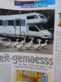 Reise Mobil 10/1993 VW T4 Club, TC 524S, Niesmann Clou 900U