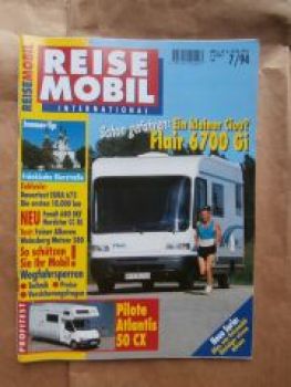 Reise Mobil 7/1994 Niesmann+Bischoff Flair 6700Gi,Pilote Atlanti