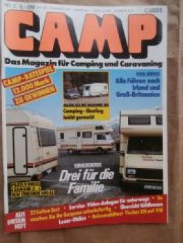 CAMP 5/1987 Vergleich Pilote R800CE vs. Karmann LT-L vs. SKW Con