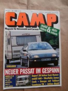 CAMP 5/1988 VW Passat Typ35i,Corolla Kombi mit Kip 420EK,Beier M