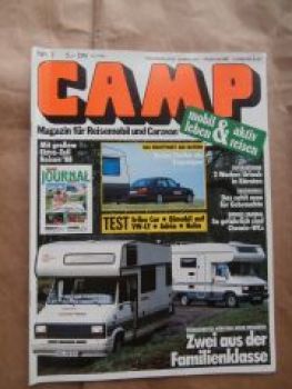 CAMP 7/1988 Weinsberg Meteior vs. Bürstner 570,Eriba Car auf Ren