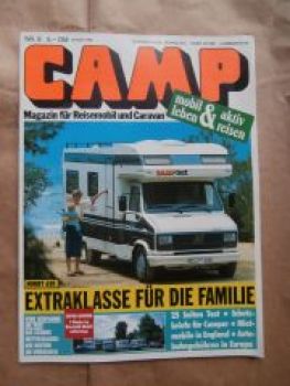 CAMP 8/1988 Hobby 620 auf Fiat Ducato Turbo D,Niesmann Clou 600L