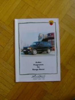 Arden Range Rover Programm 9/1998 Prospekt NEU