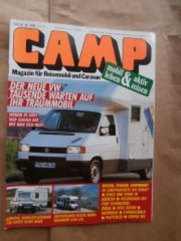 CAMP 6/1991 Seat Ibiza mit Knaus Country,Caravelair Mobil-Car 40