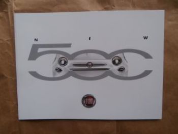 Fiat 500 NEW Comics Camouflage Navy Prospekt Juni 2015 NEU