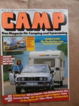 CAMP 9/1986 Fendt Joker 450 mit BMW 325iX E30,Westfalia James Co