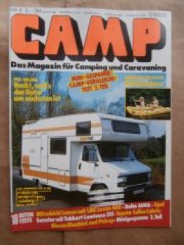 CAMP 8/1986 Dlta Motorhomes 600A auf Peugeot J5,Opel Senator