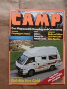 CAMP 8/1985 Pfälzerland Sapporo, Knaus Azur 630TK mit VW Passat