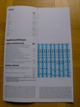 BMW Preisliste Programm 1981 E21 E28 E23 E24
