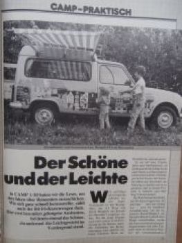 CAMP 4/1983 Bürstner Lux 560TK, Dethleffs Pirat D,Wilk Safaria C