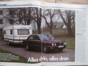 CAMP 6/1985 BMW 524td E28,Range Rover, Eriba Nova L 530V,Frankia