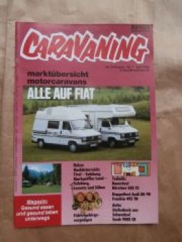caravaning 7/1988 Dauertest Bürstner 585TS,Audi 80/90 mit Franki