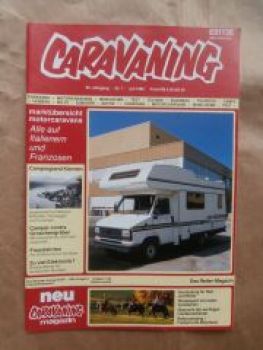 caravaning 7/1986 Audi Avant Quattro 100CS Typ44 mit Beisl Reise