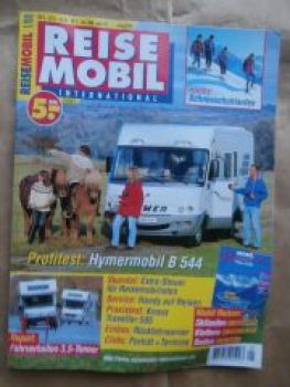 Reise Mobil 1/1998 Hymermobil B 544,Knaus Traveller 595,