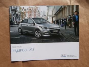 Hyundai i20 Prospekt August 2015 NEU