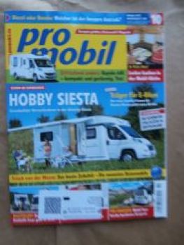 pro mobil 10/2013 Hobby Siesta,Carthago C-Tourer I 143 Dauertest