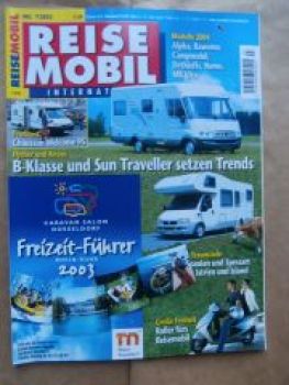 Reise Mobil 7/2003 Chausson Welcome 95, Hymer B-Klasse,Knaus Sun