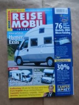 Reise Mobil 9/2003 Hymer Exsis, Knaus Sun Traveller 708,Weinsber