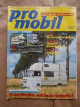 pro mobil 9/1988 Westfalia Sven Hedin auf VW LT31,Tischer F320