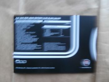 Fiat 500 Ron Arad Edition Prospekt Flyer Deutsch 2015 NEU